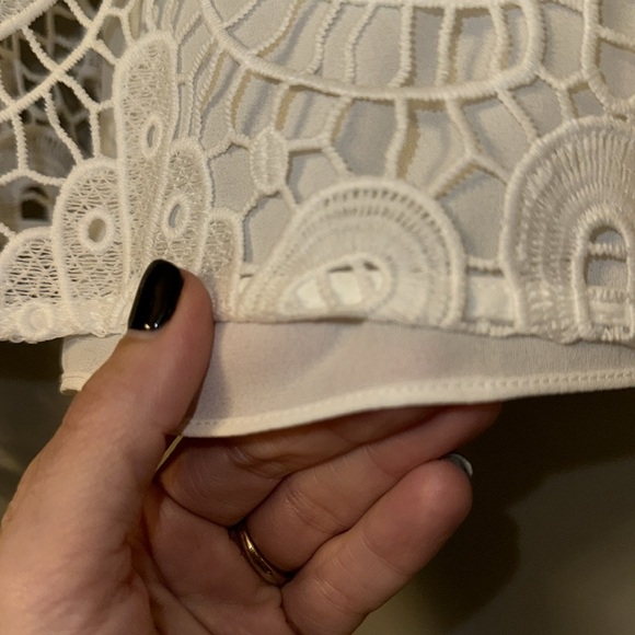 White House Black Market Lace Top Size 0 - Picture 7 of 8